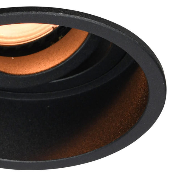 Wpuszczana lampa sufitowa Gralte DL-88290-GU-BK Italux oczko czarna