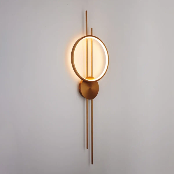 Kinkiet ścienny ECLIPTICA ST-DL8532 LED 14W 3000K pierścień złoty