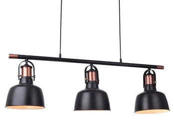 Sypialniana lampa wisząca Darling czarna nad łóżko loft