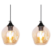 Lampa wisząca nad wyspę Aspa 32-00590 Candellux szklane klosze brązowe