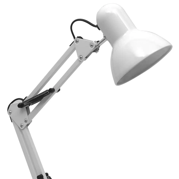 Klasyczna lampa biurkowa NEXA WHITE ML1637 regulowana biała