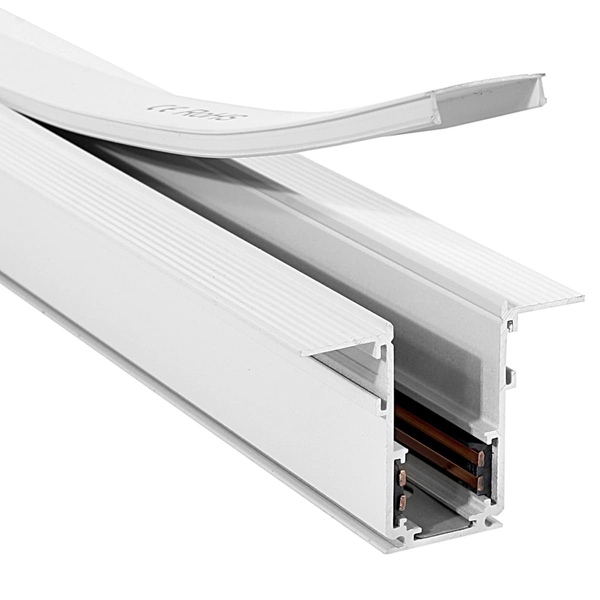 Podtynkowy system szynowy magnetyczny 828 Domeno LED metalowy biały