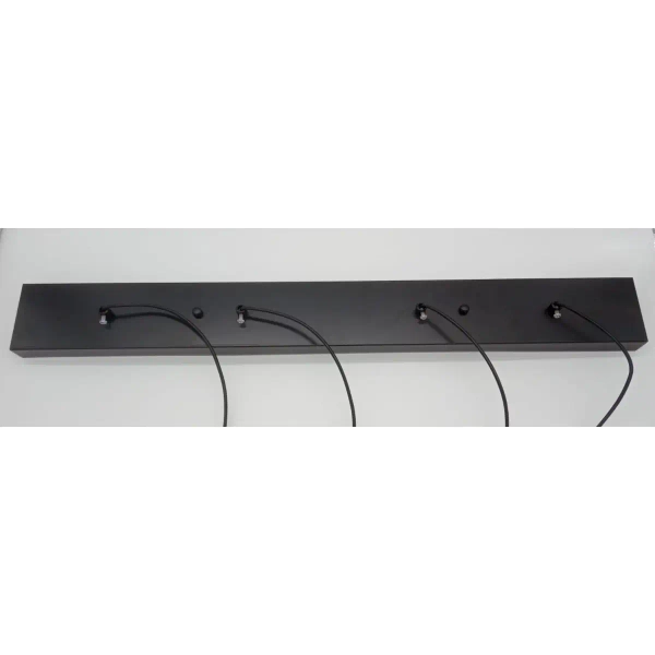 Wisząca lampa na listwie Linea XT068-4P Step nad wyspę czarna