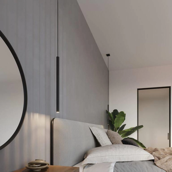 LAMPA wisząca PASTELLO SL.0470 Sollux metalowa listwa tuby sople czarne