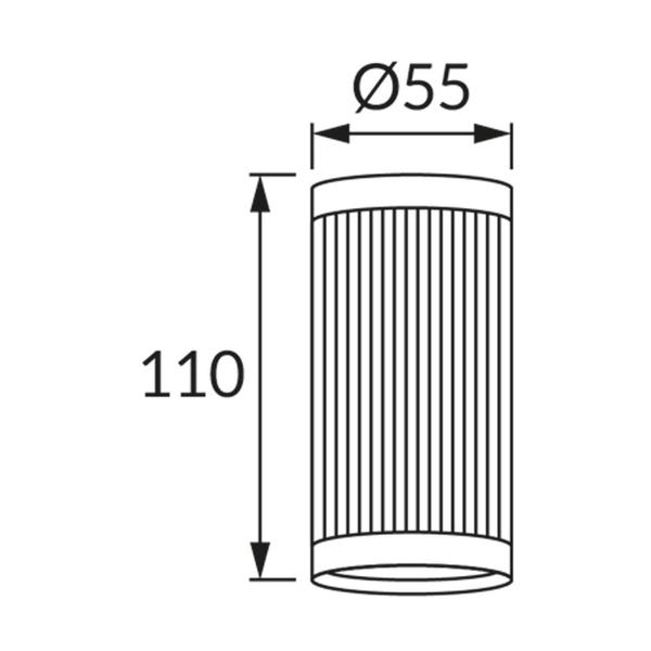 Sufitowa lampa Frida 4193 Ideus nad stół tuba chrom czarna