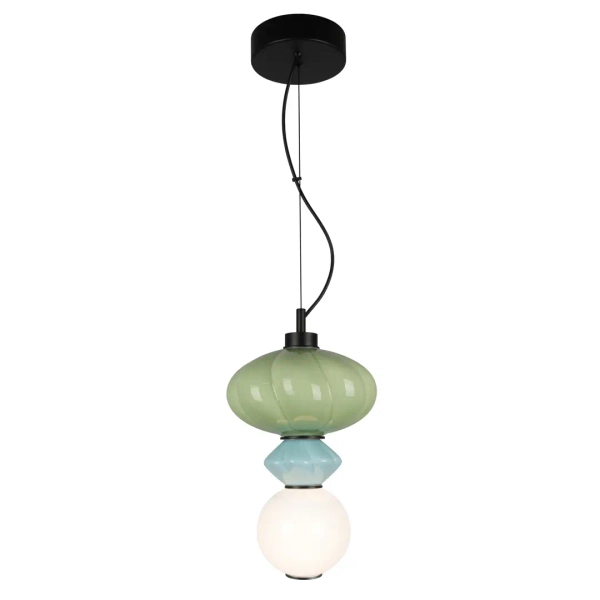 Jadalniana lampa wisząca Tordi PND-94721-1A-MLTI zielony niebieski