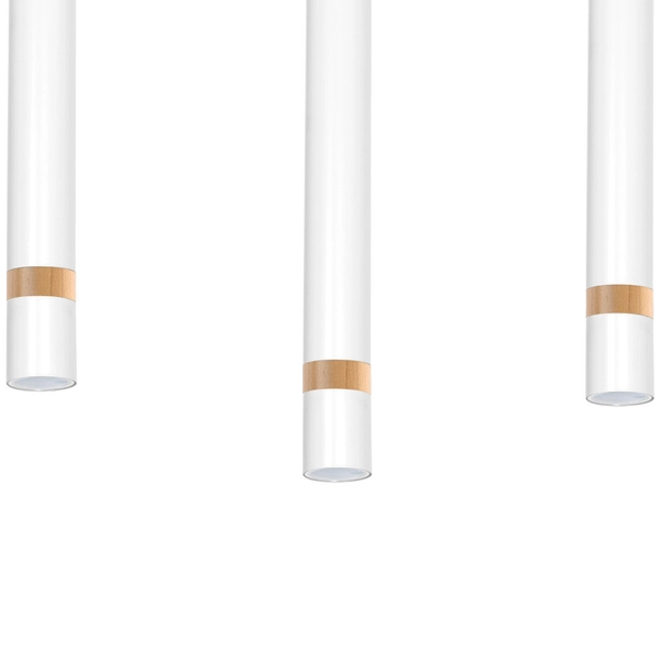 Wisząca LAMPA loftowa JOKER MLP6302 Milagro metalowa OPRAWA tuby ZWIS na listwie biały