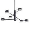 Sufitowa LAMPA regulowana ORBIT 7946 Nowodvorski industrialne molekuły sticks do jadalni czarne