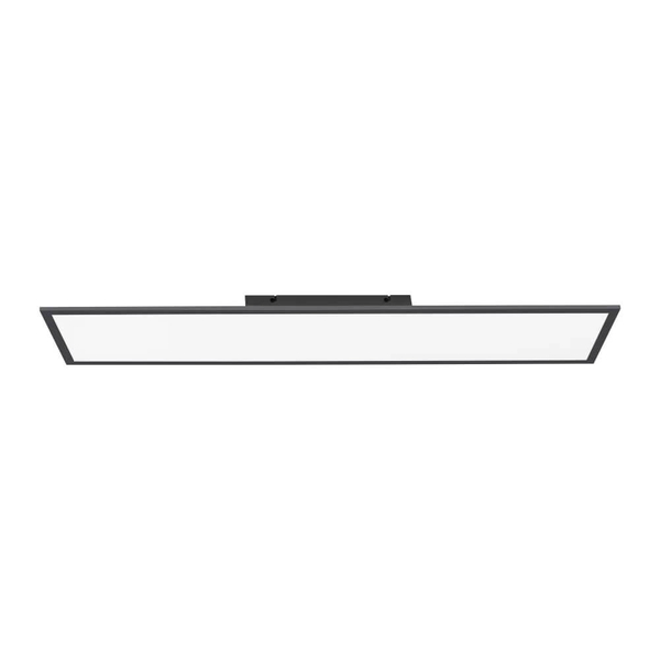 Prostokątny plafon pokojowy Flat LED 24W ściemnialny czarny