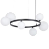 Kulista lampa wisząca Bolero 41319 molekuły białe czarne
