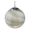Dziecięca lampa wisząca Saturn SAT0150 planeta okrągła chrom
