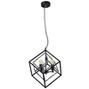 Loftowa LAMPA wisząca IKAR 316370 Polux metalowa OPRAWA zwis kostka czarna