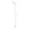 Ogrodowa lampa latarnia Pathway 10283 Nowodvorski LED 60W 3000K IP65 czarny