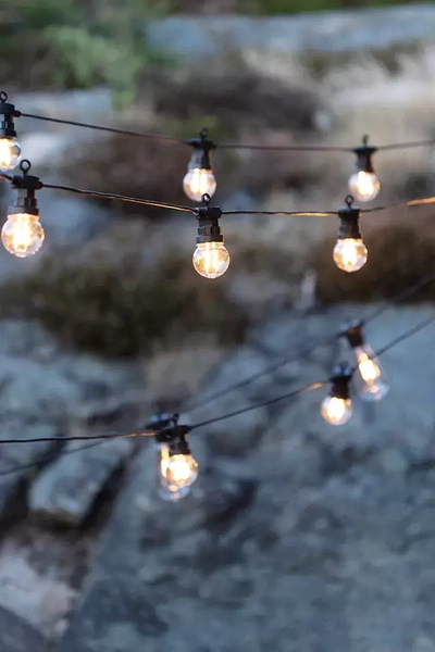 Ogrodowa girlanda świetlna LED 2,4W 5,5m łańcuch czarny