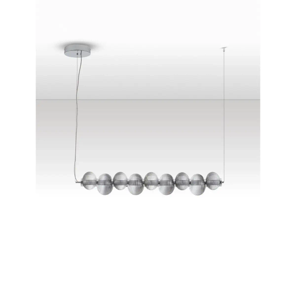 Wisząca lampa do jadalni TANVERA LE45209 LED 30W 3000K szklana szara