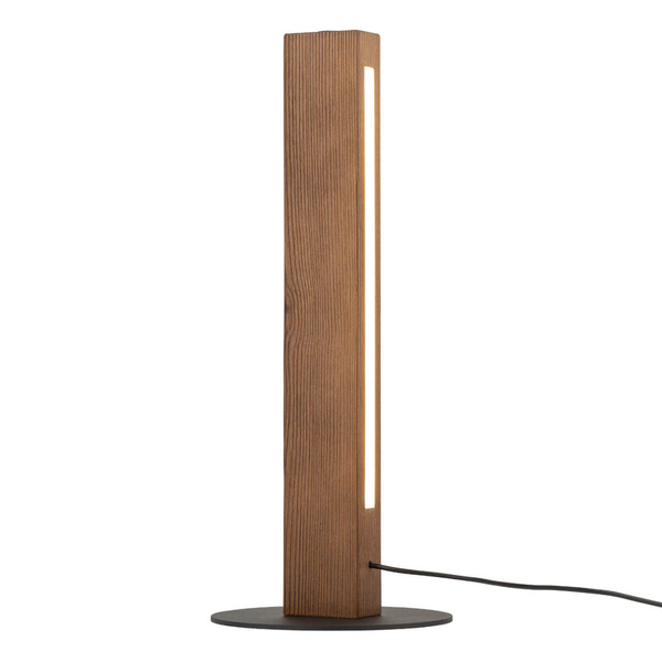 Podłużna nocna lampka Teo 1411 TK Lighting boho drewniana brązowa