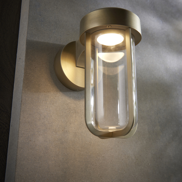 Elewacyjny kinkiet L&-192856 Light& LED 8W 2700K loft IP44 złoty