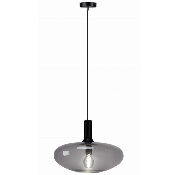 Wisząca lampa SORENTO P18332-D40 kulista szklany industrialny przydymiony