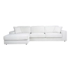 Wypoczynkowa sofa narożna Santos SANTOS-2,5AR+LCH95L Richmond Interiors do salonu biała
