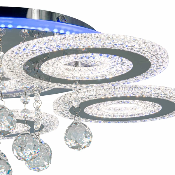 Ledowy plafon Marbella DRS2210/5 133W 5-punktowy pilot chrom