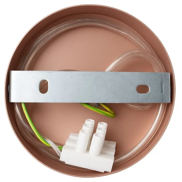 Ścienny kinkiet do sypialni Capital MLP2482 nad szafkę stożek różowe złoto