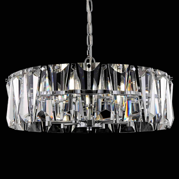 LAMPA wisząca PUNTES MOD043PL-06CH Maytoni glamour OPRAWA crystal zwis na łańcuchu chrom