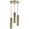 Kaskada LAMPA wisząca NAPOLI 317988 Polux nowoczesny ZWIS tuby do jadalni złote