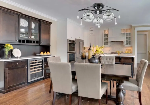 Sufitowa lampa glamour 1985/3 BL 8C nad łóżko chrom czarna