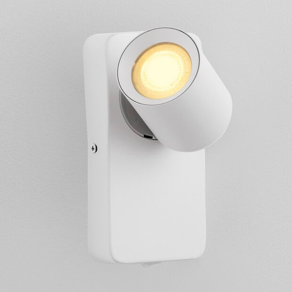 Lampa ścienna do przedpokoju TAGUA LE44379 regulowana sopel rurka biała