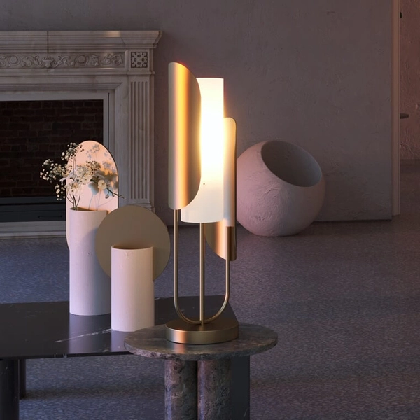 Metalowa lampa stołowa Cipresso Z014TL-01G okucie złote