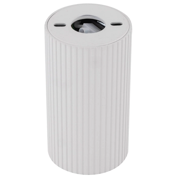 Nasufitowa lampa salonowa Tune 10023 tubka loftowa prążkowana biała