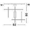 Metalowy plafon TUMBES LE44477 LED 63W 3000K ściemnialny frame czarne