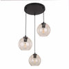 Okrągła lampa wisząca Cubus 4601 TK Lighting kaskadowa szklana bursztynowa