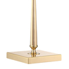 Biurkowa lampa eklektyczna Austin T01227AU-WH Cosmolight metal tkanina złota biała