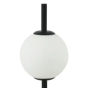 Stołowa lampa nocna 20134 LED 6W 3000K szklan biała czarny