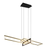 Wisząca lampa SALINAS 320310308 czarna złota LED 34W 3000K 150cm