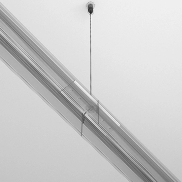 Łącznik prosty do szynoprzewodu magnetycznego Exility TRA034C-21W biały