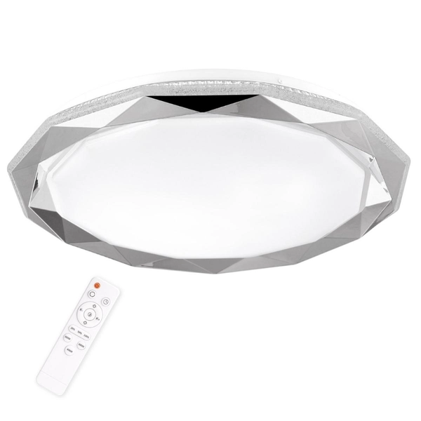 Sufitowa plafoniera glamour Glossy 314819 LED 72W biała chrom