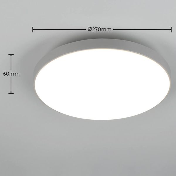 Plafon ledowy Spica R67851187 RL Light LED 18W 4000K IP44 szary biały