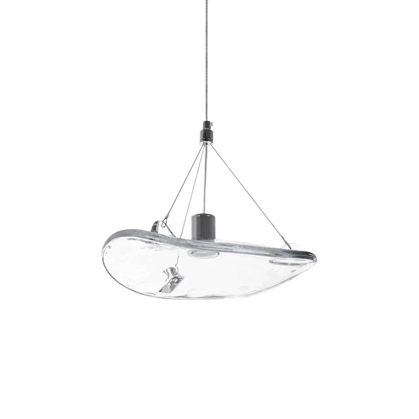 Wisząca lampa AQUA przezroczysta czarna MSE1501100391 1xLED 3W 3000K szklana