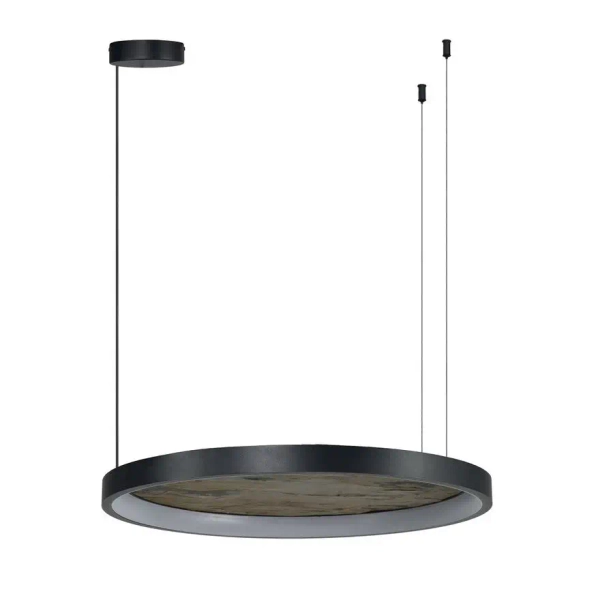 Wisząca lampa okrągła KRYPTON AZ6664 LED 40W CCT czarny brązowy