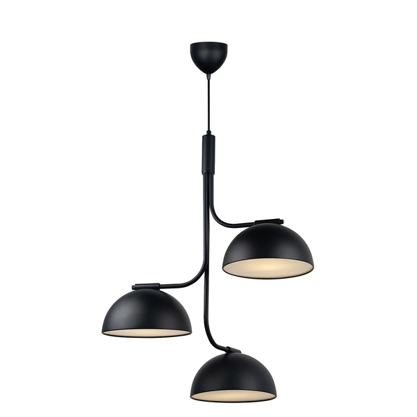 Lampa wisząca Tullio 2220033003 Nordlux potrójna metalowa czarna