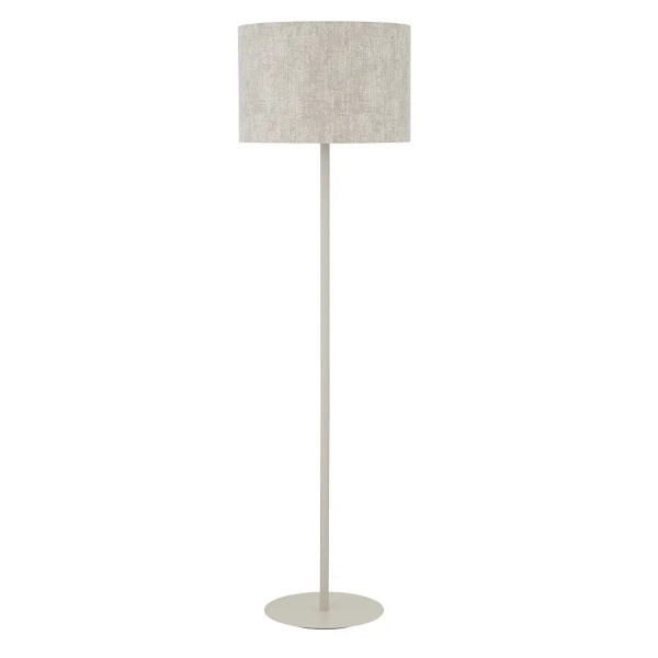 Podłogowa lampa tkaninowa CEDRO 11667 z wtyczką beżowa