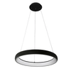 Wisząca lampa okrągła Alessia LED 50W 3000K ring do salonu czarny