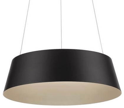 Nowoczesna lampa wisząca CANCUN LE42802 do holu LED 40W 3000K czarna złota