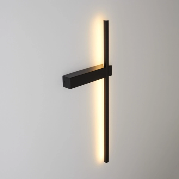 Salonowa lampa ścienna SOUL SP-MD1022S-BLACK LED 9W 3000K stick czarna