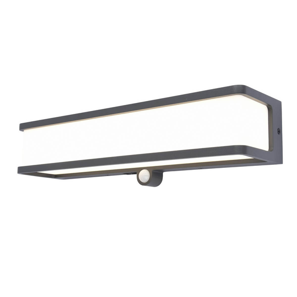 Solarna Lampa ścienna Doblo 6943801125 Lutec LED 16,5W 4000K IP54 szary
