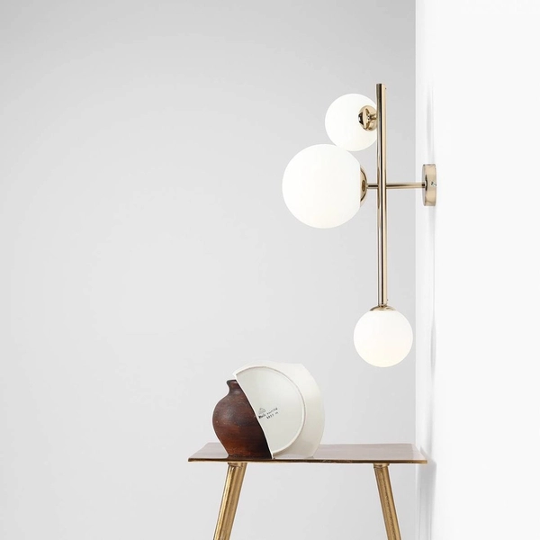 Ścienna lampa modernistyczna DIONE 1092Y30 nowoczesny do pokoju złoty