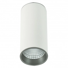 Downlight LAMPA sufitowa MOLDES SLC7392/12W 3000K WH+GR Italux metalowa OPRAWA LED 12W tuba biała szara