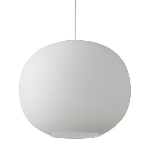 Szklana lampa wisząca Navone 2420103001 kula ball biały
